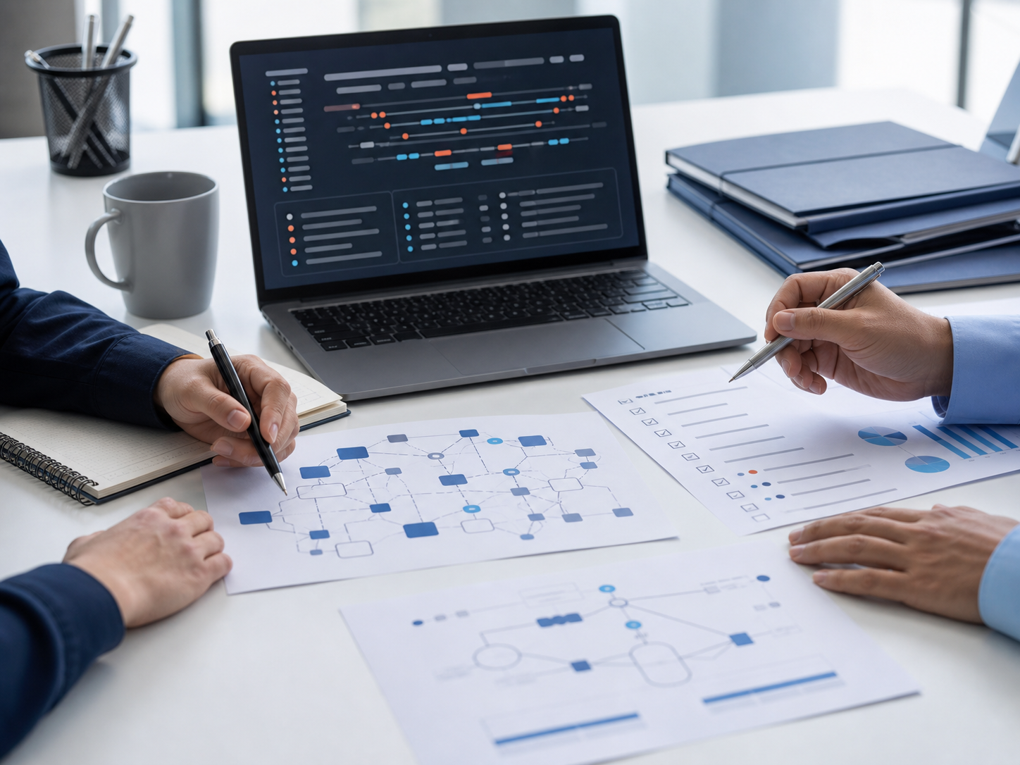 Intrusion detection planning with network visibility diagrams and alert review notes