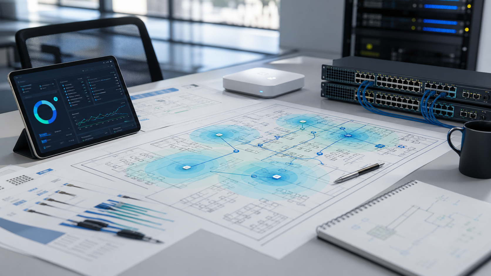 Network design and implementation planning for business infrastructure